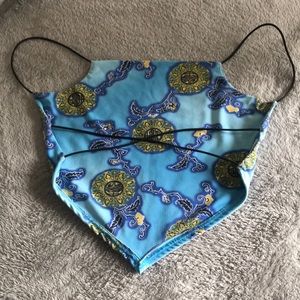 90s Backless Top Triangle Top